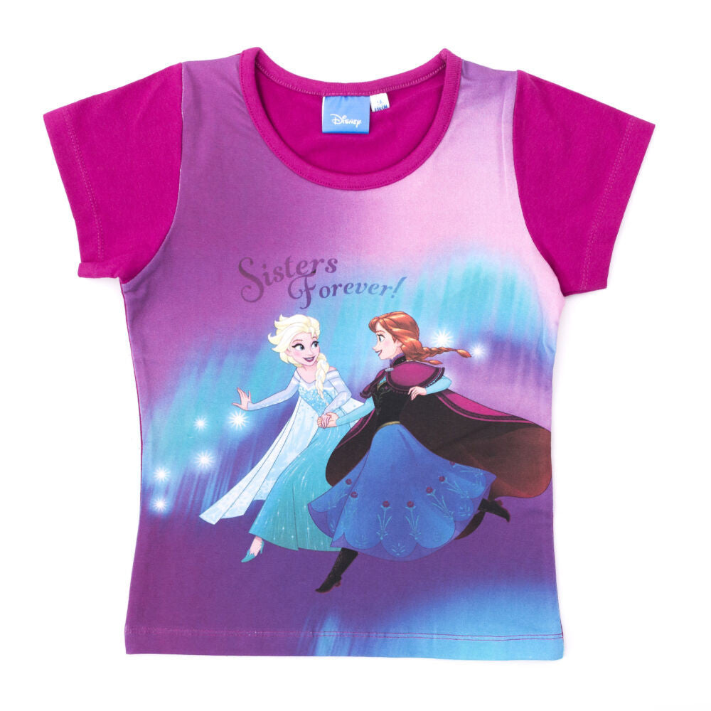 Frozen girls short sleeve t-shirt - cotton t-shirt - burgundy_104-0